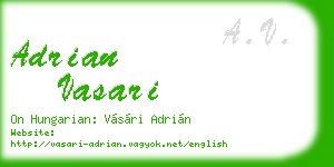 adrian vasari business card
